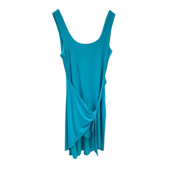Express Sleeveless Wrap Dress Teal Turquoise Size Medium - Picture 1 of 9